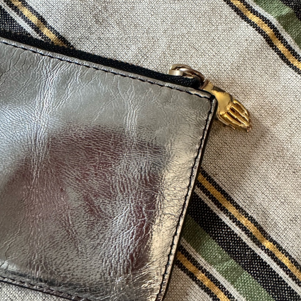Alexis Bittar Metallic Silver Pouch - Picture 6 of 9